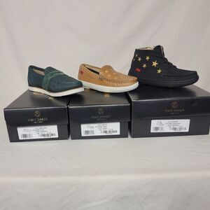 Marc Joseph New York Size 11 Kids (3 Pair) Nubu Leather 2 Loafer/ 1 Boots Bundle